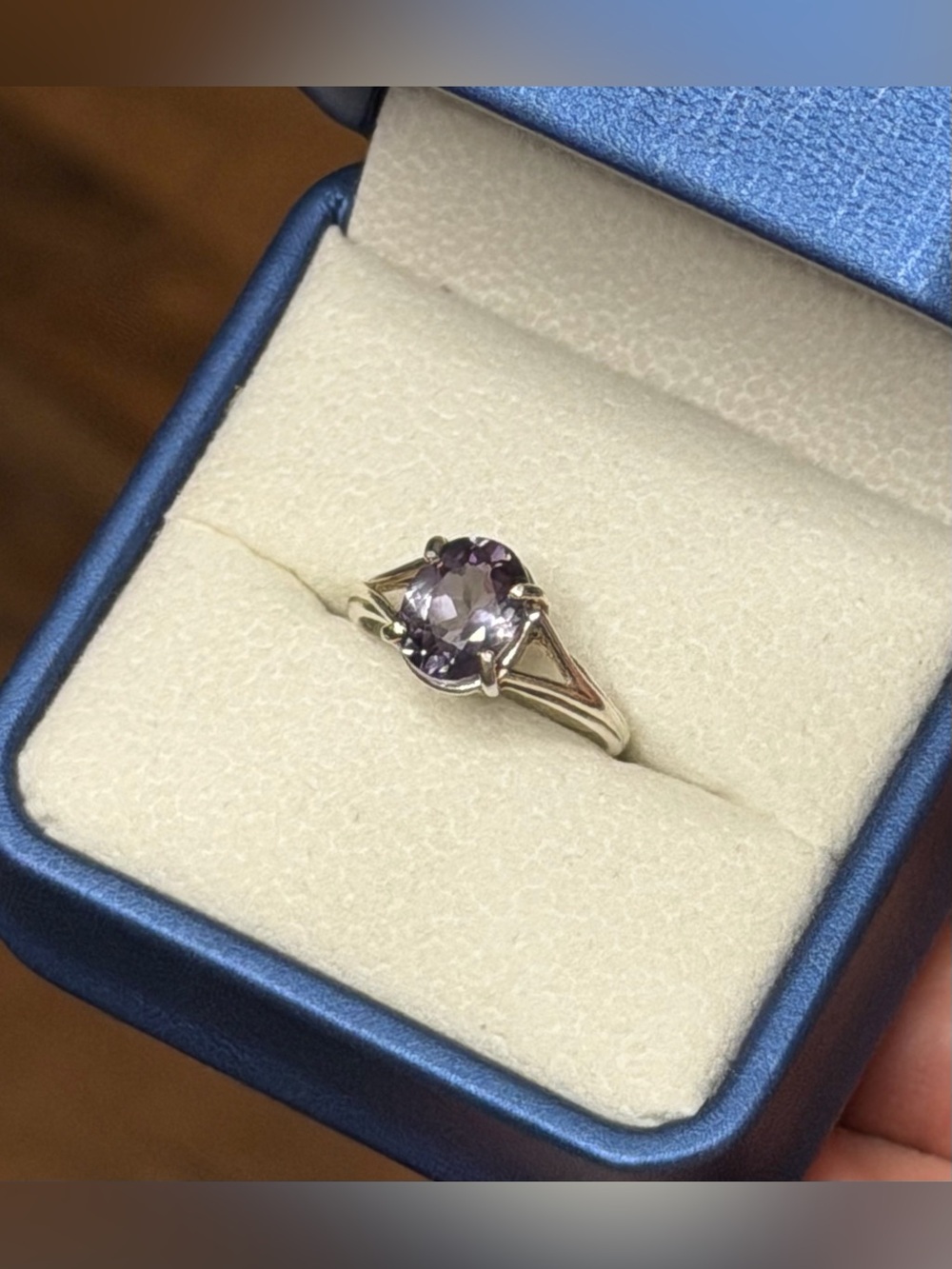 Stunning Natural Alexandrite 2.89CT certified 925 Sterling Silver Ring Size 6.5